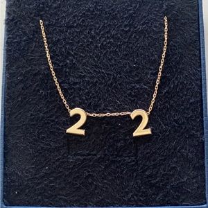 16” Gold 14k Necklace with 22
